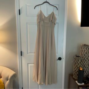 Jenny Yoo Bridesmaid Dress - Chiffon Sand Dune
